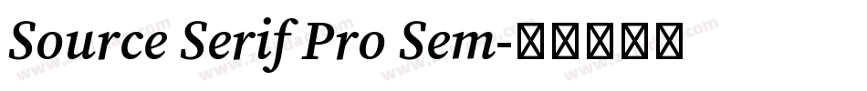 Source Serif Pro Sem字体转换